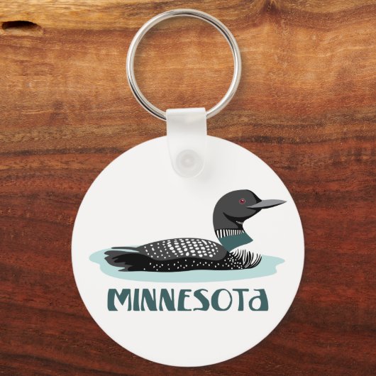 Minnesota Loon Schlüsselanhänger (Vorderseite)