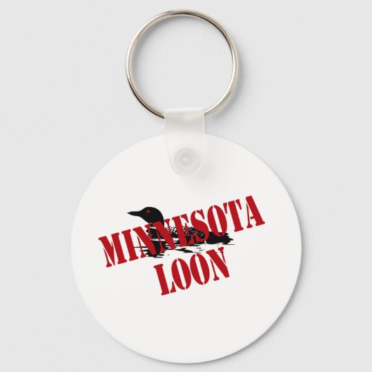 Minnesota Loon Schlüsselanhänger (Vorderseite)
