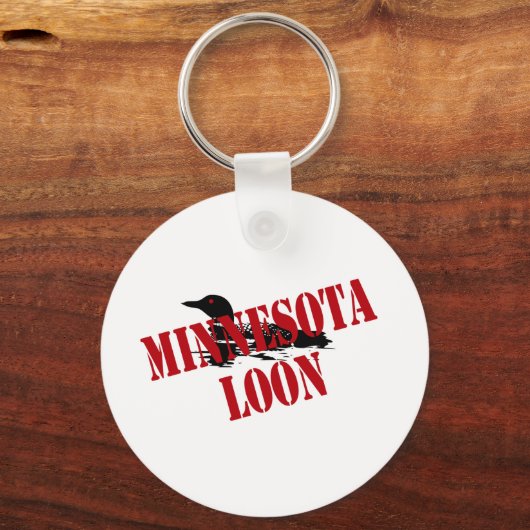 Minnesota Loon Schlüsselanhänger (Vorderseite)