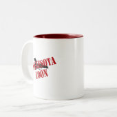 Minnesota Loon Zweifarbige Tasse (Vorderseite Links)
