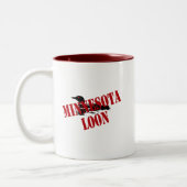 Minnesota Loon Zweifarbige Tasse (Links)