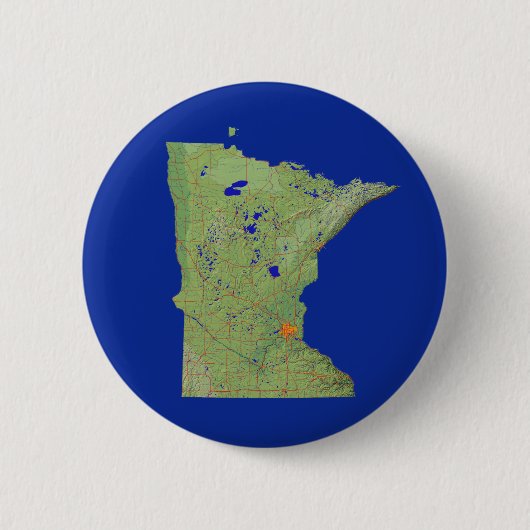 Minnesota Map Button (Vorderseite)