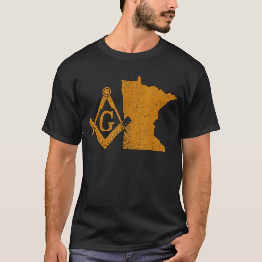 Minnesota Masons Grand Lodge Mnfreemason Vater T-Shirt (Vorderseite)