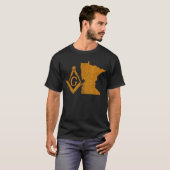 Minnesota Masons Grand Lodge Mnfreemason Vater T-Shirt (Vorne ganz)