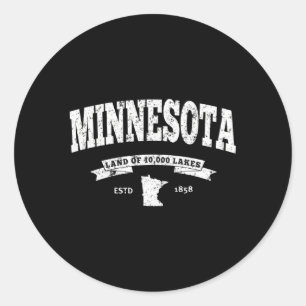 Minnesota Minnesota Runder Aufkleber