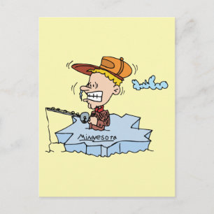 Minnesota MN Ice Frische Pasta machen Postkarte