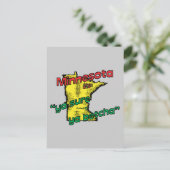 Minnesota MN US Motto ~ Ya Sure Ya Betcha Postkarte (Stehend Vorderseite)