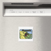 Minnesota MN Vintages Etikett Magnet (In Situ (Geschirrspüler))
