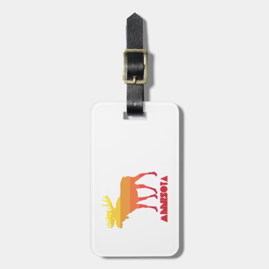 Minnesota Moose Gepäckanhänger (Vorderseite vertikal)