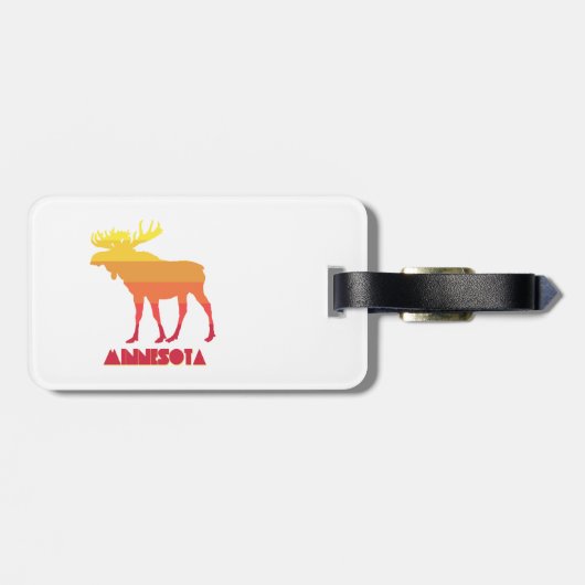 Minnesota Moose Gepäckanhänger (Rückseite horizontal)