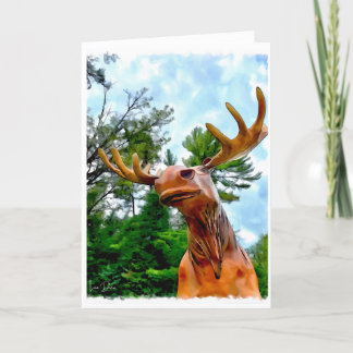"Minnesota Moose" Grußkarte von Lisa Gezeichnet Dankeskarte