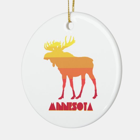 Minnesota Moose Keramik Ornament (Links)