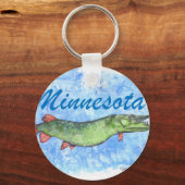 Minnesota Musky Schlüsselanhänger (Vorderseite)