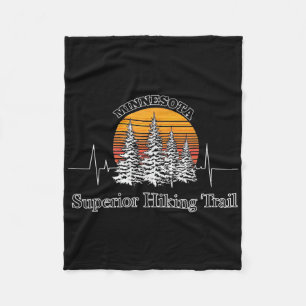 Minnesota Natur Superior Hiking Trail Herzschlag F Fleecedecke