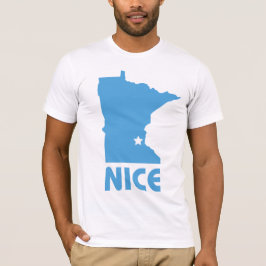 Minnesota Nice lustige Bella Leinwand Angepasst T T-Shirt