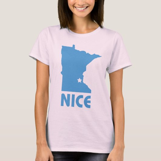 Minnesota Nice lustige Ladys Bio T T-Shirt (Vorderseite)