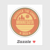 Minnesota Nice - MN Staat Geschenk Aufkleber (Blatt)