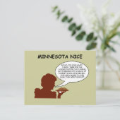 Minnesota Nice Postkarte (Stehend Vorderseite)