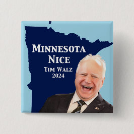 Minnesota Nice Tim Walz Button