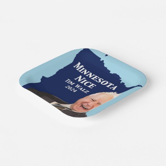 Minnesota Nice Tim Walz Pappteller (Gewinkelt)