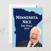 Minnesota Nice Tim Walz Postkarte (Vorne/Hinten)