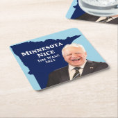 Minnesota Nice Tim Walz Rechteckiger Pappuntersetzer (angewinkelt)