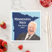 Minnesota Nice Tim Walz Serviette (Beispiel)
