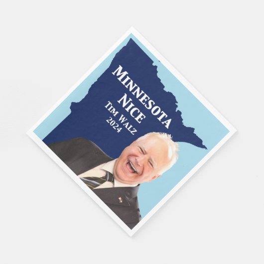 Minnesota Nice Tim Walz Serviette (Ecke)