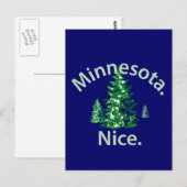 Minnesota Nice. Zeit! Postkarte (Vorne/Hinten)