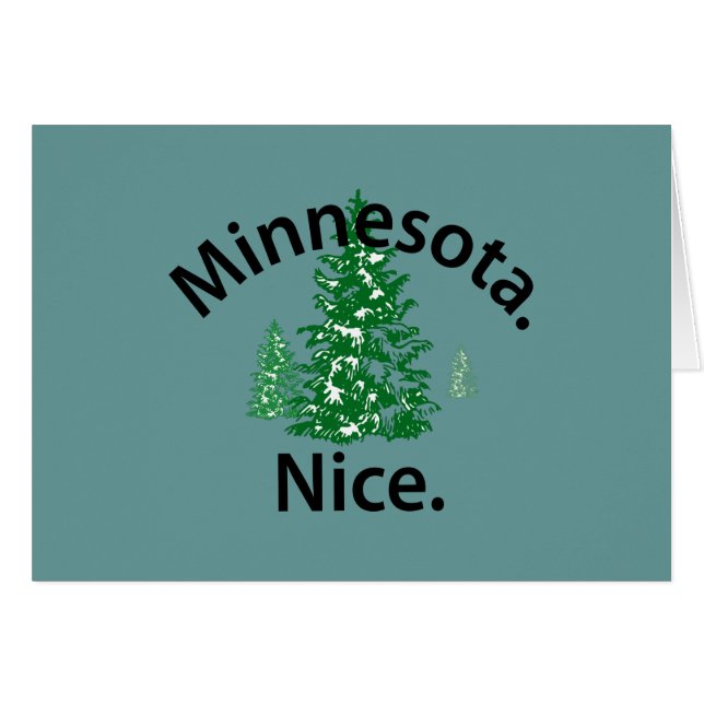 Minnesota Nice. Zeit! (schwarzer Text) (Vorderseite (Horizontal))