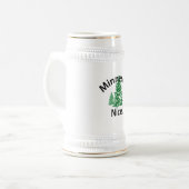 Minnesota Nice. Zeit! (schwarzer Text) Bierglas (Vorderseite Links)