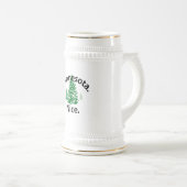 Minnesota Nice. Zeit! (schwarzer Text) Bierglas (VorderseiteRechts)