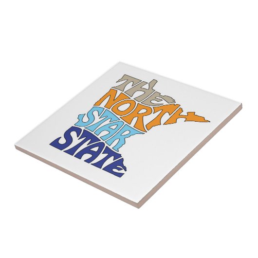 Minnesota Nickname Word Art Fliese (Seite)