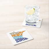 Minnesota Nickname Word Art Rechteckiger Pappuntersetzer (Vor Ort)