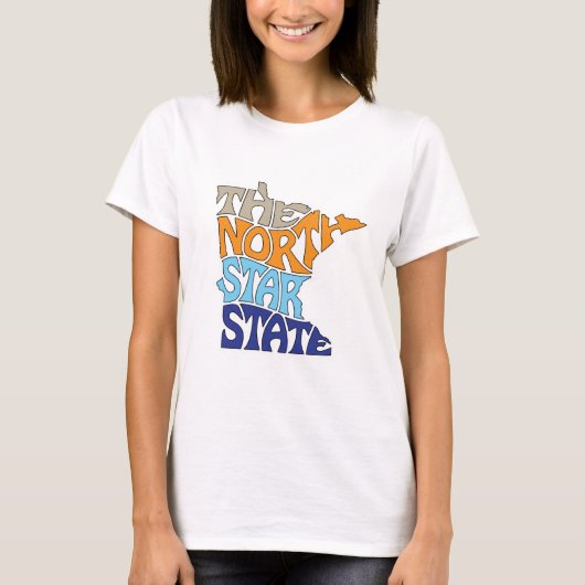 Minnesota Nickname Word Art T-Shirt (Vorderseite)