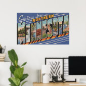 Minnesota (Nord) - Großbuchstaben Poster (Heimbüro)