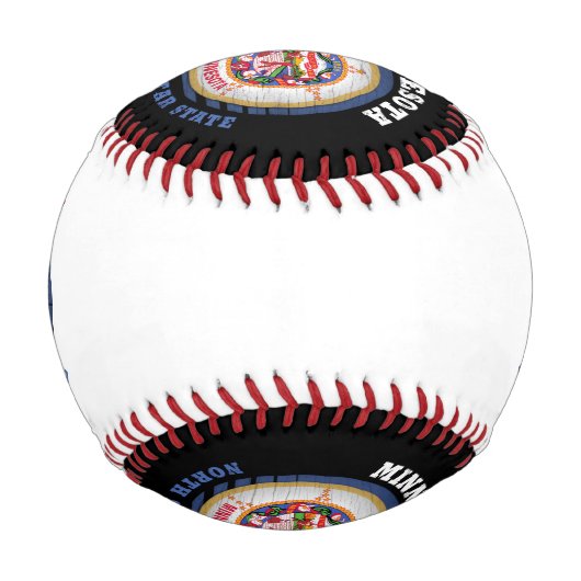 MINNESOTA NORTH STAR STAAT FLAG BASEBALL (Rückseite)