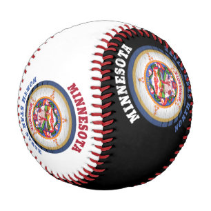 MINNESOTA NORTH STAR STAAT FLAG BASEBALL