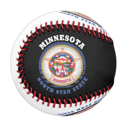 MINNESOTA NORTH STAR STAAT FLAG BASEBALL (Vorderseite Links)