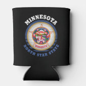 MINNESOTA NORTH STAR STAAT FLAG DOSENKÜHLER (Rückseite)