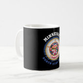 MINNESOTA NORTH STAR STAAT FLAG KAFFEETASSE (Vorderseite Links)