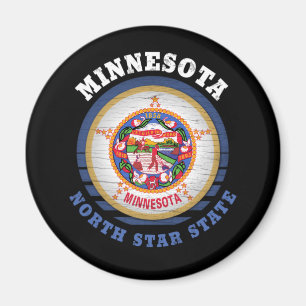 MINNESOTA NORTH STAR STAAT FLAG MAGNET