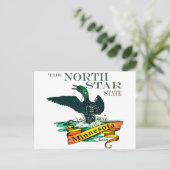 Minnesota North Star Staat Loons Postkarte (Stehend Vorderseite)