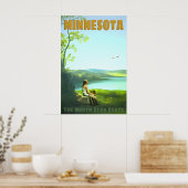 Minnesota North Star State Retro-Reiseposter Poster (Küche)