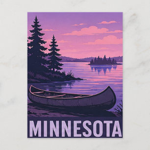 🌲 Minnesota North Woods Escape Postkarte