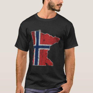 Minnesota (Norwegisch-Nordnorwegische Flagge Hoo) T-Shirt