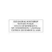 Minnesota Notar Öffentlich Permastempel (Design)