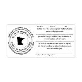 Minnesota Notary Public Recognition Briefmarke Permastempel (Design)