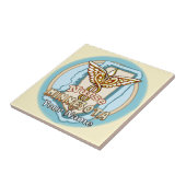 Minnesota Nurse Caduceus Tile Fliese (Seite)