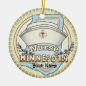 Minnesota Nurse Keramik Ornament (Vorne)